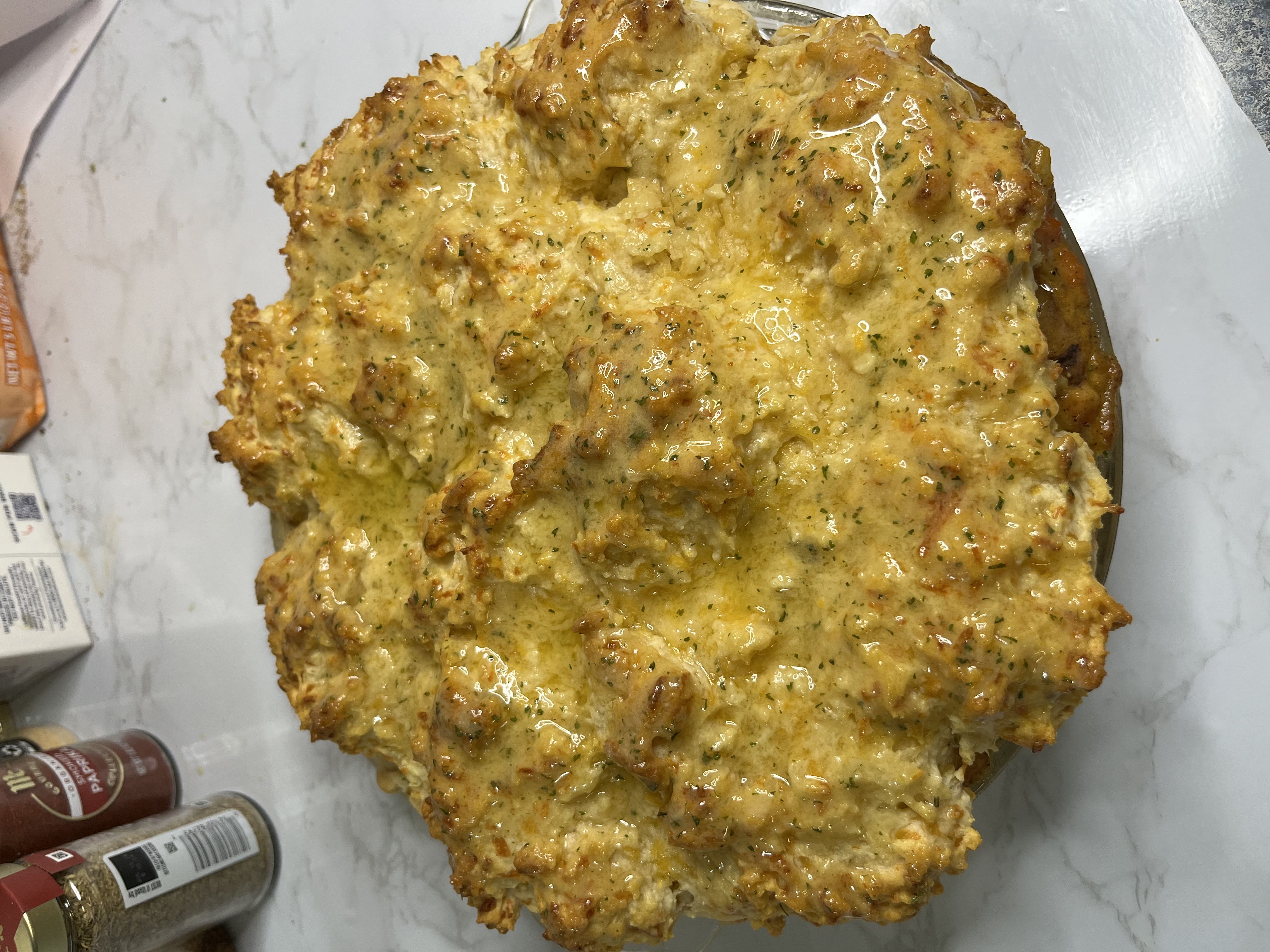 Double-Crust Cheddar Bay Chicken Pot Pie